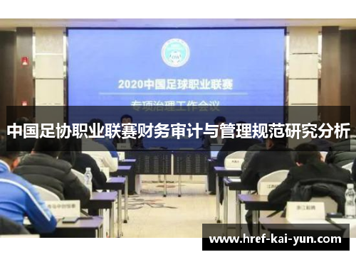 中国足协职业联赛财务审计与管理规范研究分析
